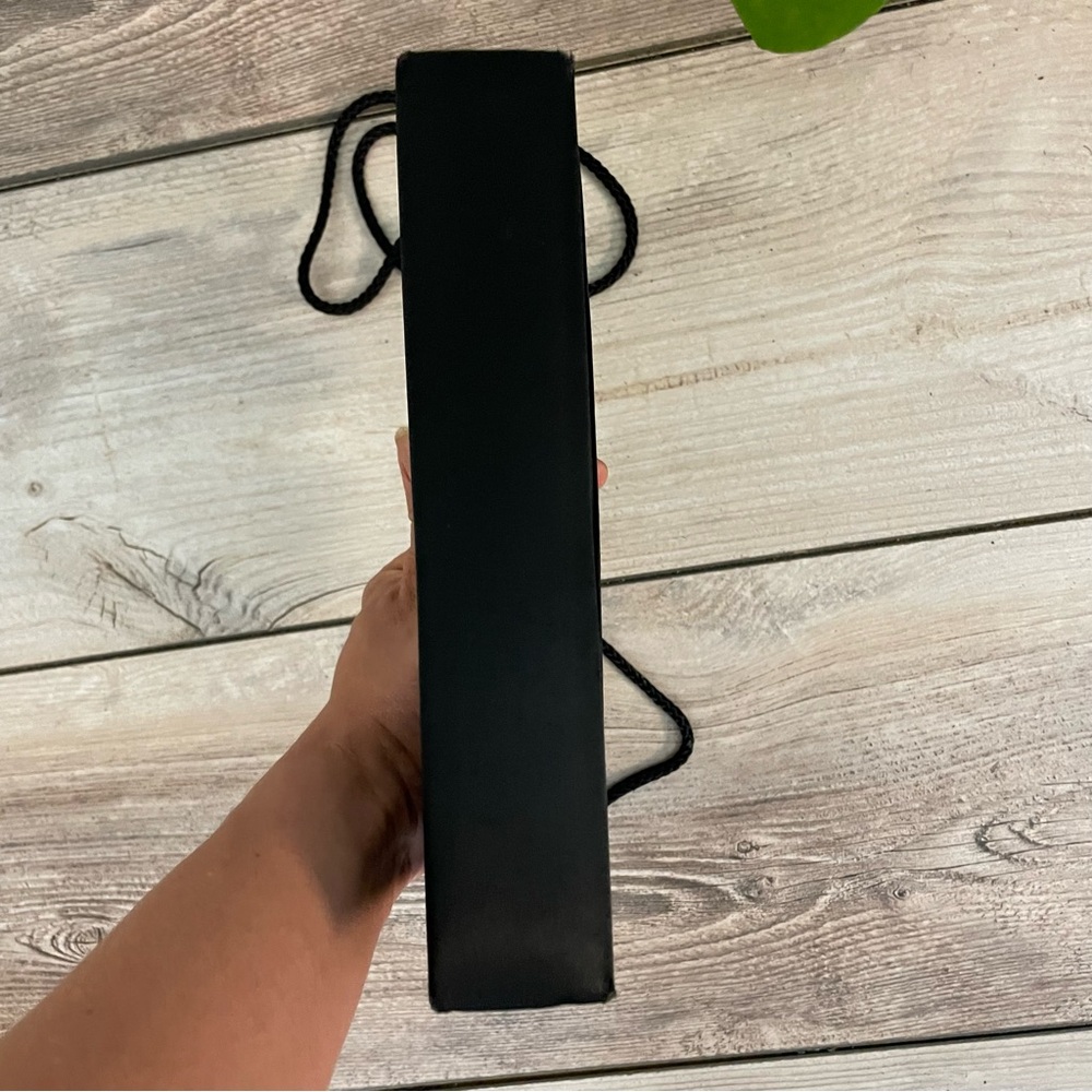 Vintage Satin‎ Bag Ribbed Black Crossbody Clutch Classic Cocktail - Picture 7 of 10